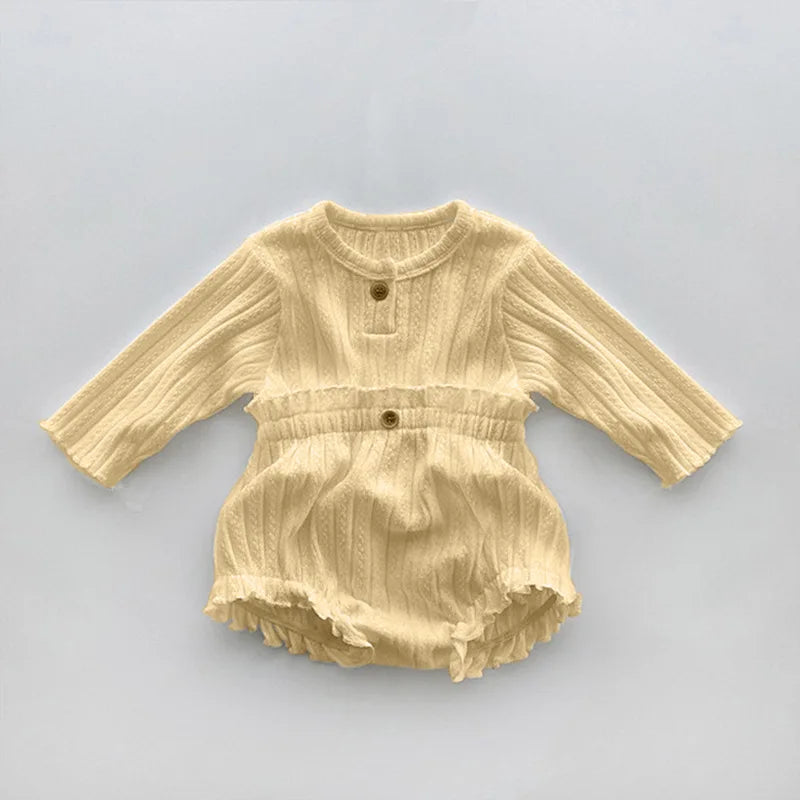 3938C Baby Clothing Set Autumn Spring New Girl's Two Piece Suit Knitted Jacquard T-shirt+Triangle Bread Pants Boy's Suit (Copy)